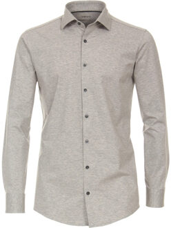 Heren jersey overhemd 1263800 700 silver Grijs - 45 (XXL)