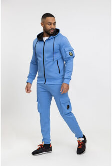 Heren joggingpak sky bari zp688-4 milano Blauw
