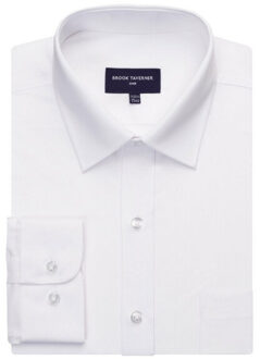 Heren juno shirt met lange mouwen Wit - 45 (XXL)