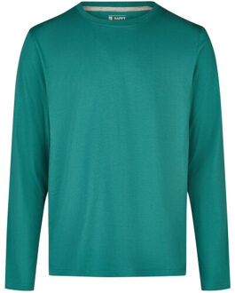 Heren kerst pyjama set shirt + broek giftbox groen/blauw kerstprint Veelkleurig - XL