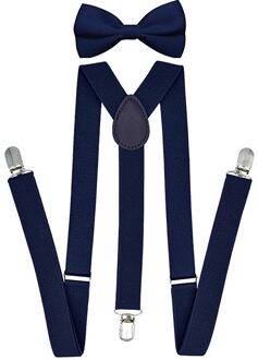 Heren Kinderen Bretels Bowtie Sets Kind Jongen Meisje Y-Back Braces Vrouwen Katoen Vlinder Riem Verstelbare Elastische Vlinderdas shirt Broek NY