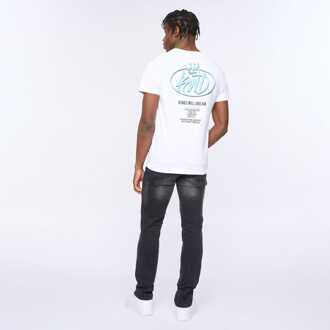 Heren Kings Will Dream Zeep T-Shirt in Wit - maat