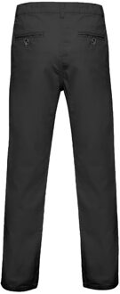 Heren Klassieke Casual Chinos/Trousels (Zwart) - 2XL