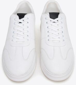 Heren klassieke witte eco-leren sneakers - maat EU 42