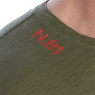 Heren Korte Mouwen Graphic Katoenen T-Shirt HS24MTS17 Groen - XL