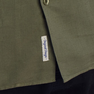 Heren Korte Mouwen Linnen Overhemd HS24MCA14 Groen