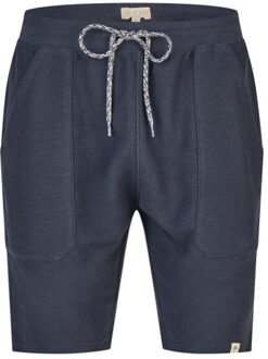Heren korte pyjama lounge set shortama lichtblauw/donkerblauw - maat XXL