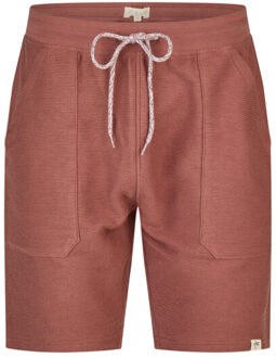 Heren korte pyjama lounge set shortama wit/rood Veelkleurig - XL