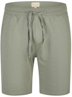 Heren korte pyjama set shortama badstof blauw/groen - maat XL Veelkleurig