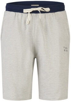 Heren korte pyjama set shortama donkerblauw/grijs gestreept Veelkleurig - XL