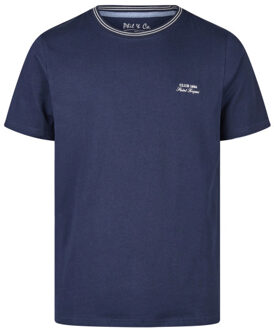 Heren korte pyjama set shortama - maat XXL Blauw