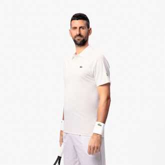 Heren Lacoste Sport Novak Djokovic On Court Poloshirt in Wit - 3XL