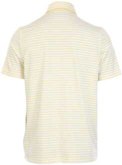 Heren Lacoste Sport Regular Fit UV Protect Golf poloshirt in Wit geel - maat Geel/wit