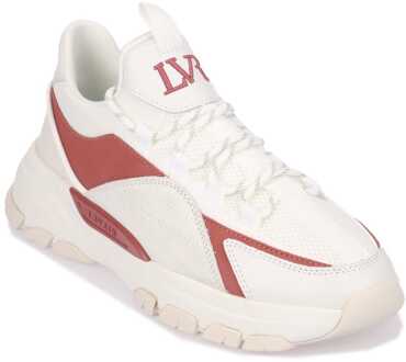 Heren Lavair Creator Evo Sneakers in Wit Rood