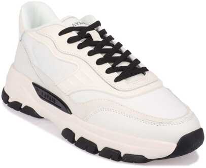 Heren Lavair Pacific 2.0 Sneakers in Wit Zwart Zwart en zilver