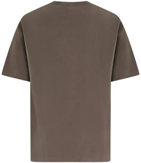 Heren le grand hôtel t-shirt - maat M Bruin