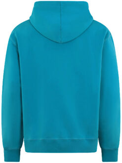 Heren le hoodie patch ddm - maat L Blauw