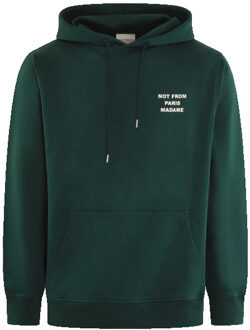 Heren le hoodie slogan Groen