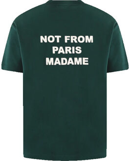 Heren le t-shirt slogan Groen - XL