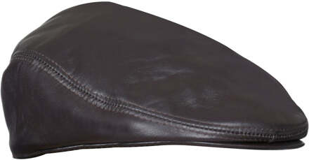 Heren lederen Peaky Blinders krantenverkoper platte hoed Bruin