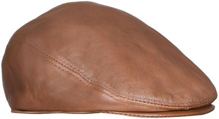 Heren lederen Peaky Blinders krantenverkoper platte hoed Bruin