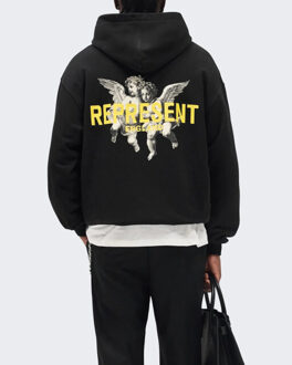 Heren legacy cherubs hoodie Zwart - M