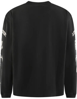 Heren legacy crest long sleeve t-shi Zwart