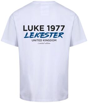 Heren Leicester City T-Shirt (Wit/blauw) - maat