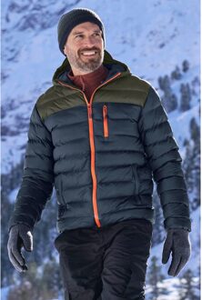 Heren Link Gewatteerd Jasje (Kaki Groen) - maat