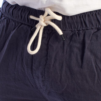 Heren Linnen Bermuda Shorts met Touwtjes HS24MBE09 Blauw - XL