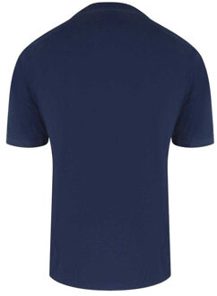 Heren Logo borstzak T-shirt (Marine) Navy