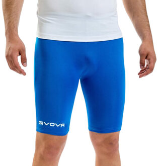 Heren logo fietsshort Blauw - M