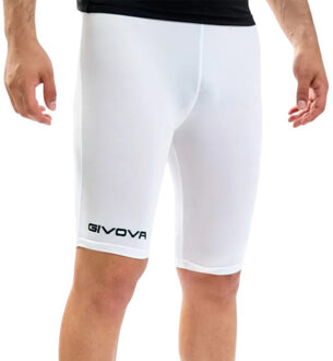 Heren logo fietsshort - maat S Rood