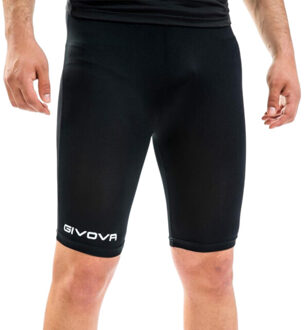 Heren logo fietsshort Zwart - M