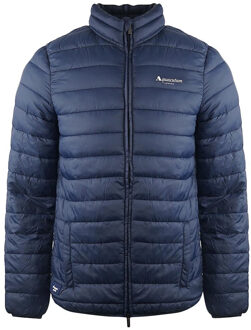 Heren Logo Gevoerde Jas (Navy Blauw)