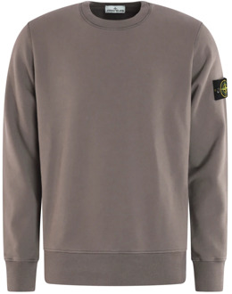 Heren Logo-Patch Sweater Grijs Stone Island , Gray , Heren - 2Xl,Xl,L,M,S