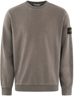 Heren Logo-Patch Sweater Grijs Stone Island , Gray , Heren - Xl,L,M,S