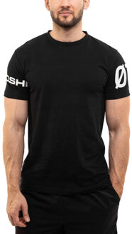 Heren logo t-shirt met mouwenprint Zwart - XL