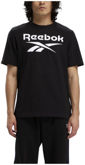 Heren Logo T-shirt Reebok , Black , Heren - 2Xl,L,M,S