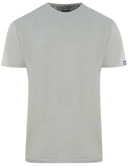Heren Londen 1851 Logo Taped T-shirt (Grijs) - maat