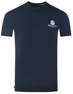 Heren Londen Aldis Logo T-Shirt (Marineblauw) Navy - S