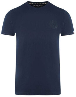 Heren Londen Aldis Tonal Logo T-Shirt (Marineblauw) Navy - S