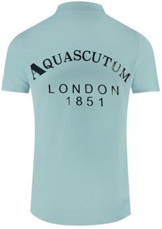 Heren London 1851 Poloshirt (Lichtblauw) - maat