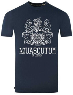 Heren London Aldis T-Shirt (Marineblauw) - maat M Navy
