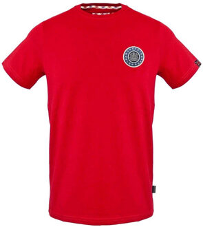 Heren London Circle Logo T-Shirt (Rood)