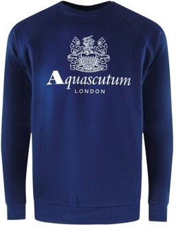 Heren London Logo Crew Neck Trainingspak Set (Marineblauw) Navy - 2XL