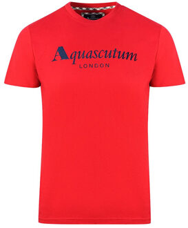 Heren London T-Shirt (Rood) - S