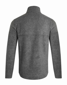 Heren Longmont Grid Eco Friendly Quarter Zip Fleece Top (Marine) Navy