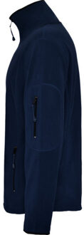 Heren luciane full zip fleecejack - maat S Blauw
