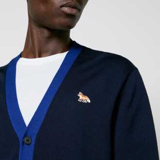 Heren Maison Kitsune Baby Fox Patch Regular Vest in Blauw